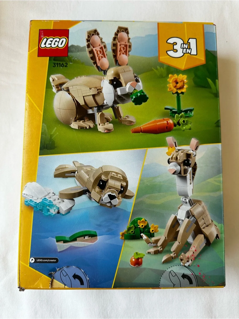 LEGO Creator 3 in 1 Cute Bunny Llama Seal 31162 326pc Animal Building Set New